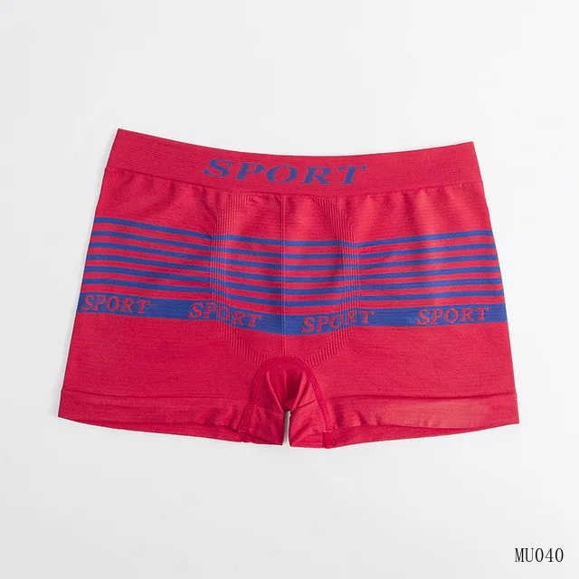 new style wholesale in stock polyester seamfree seamless mens boxer  briefs