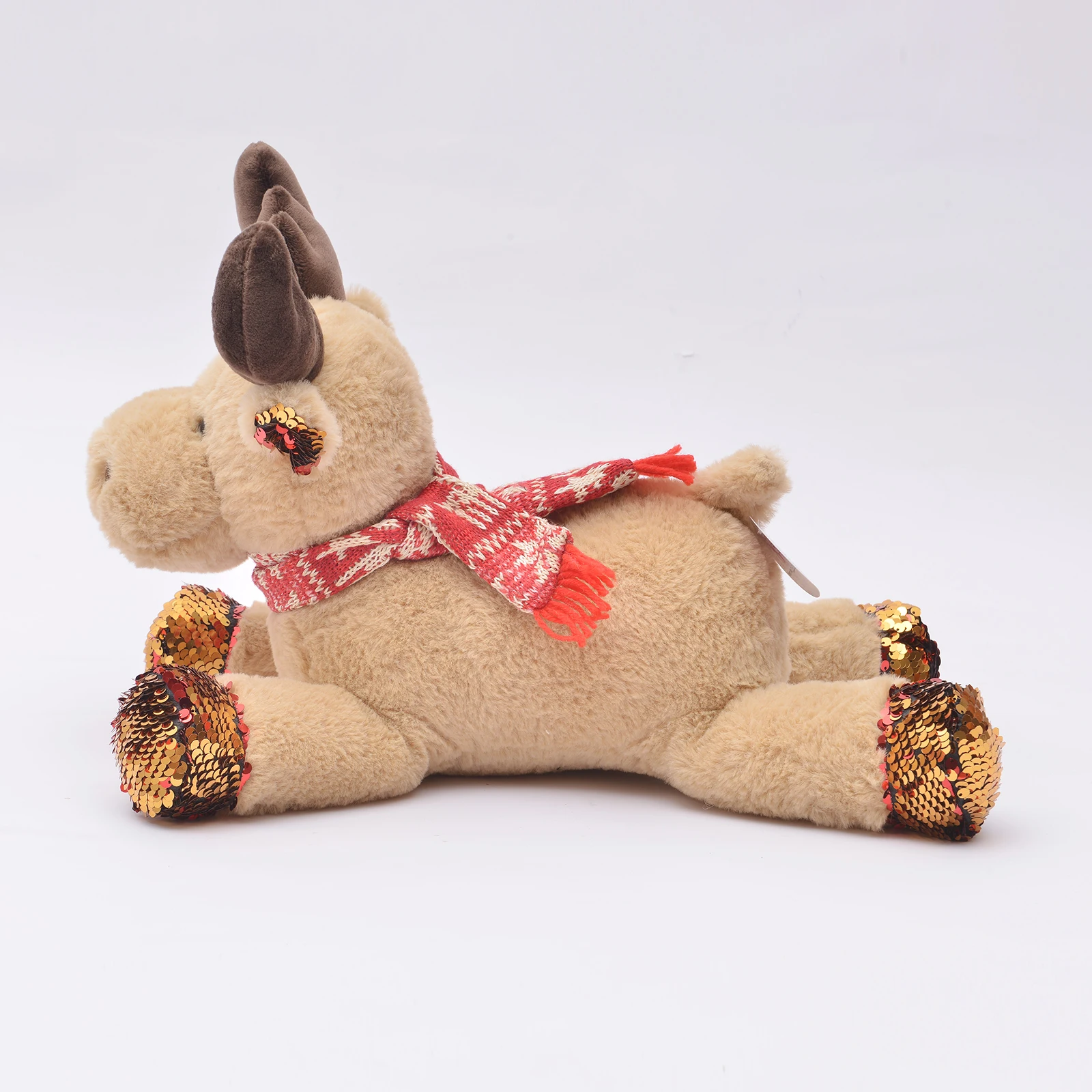 2024 new animal Plush Elk Doll Christmas Deer Plushie Deer Doll Stuffed Toy Pillow Festival Toys