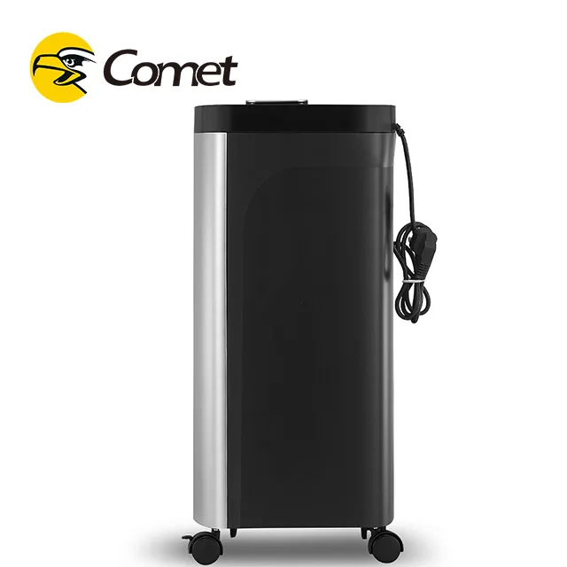 2*10mm Shred CD And Card Commercial Shredder Machine 15 Sheets 33L Large Basket GS-1560D Silver Grey Office Shredder