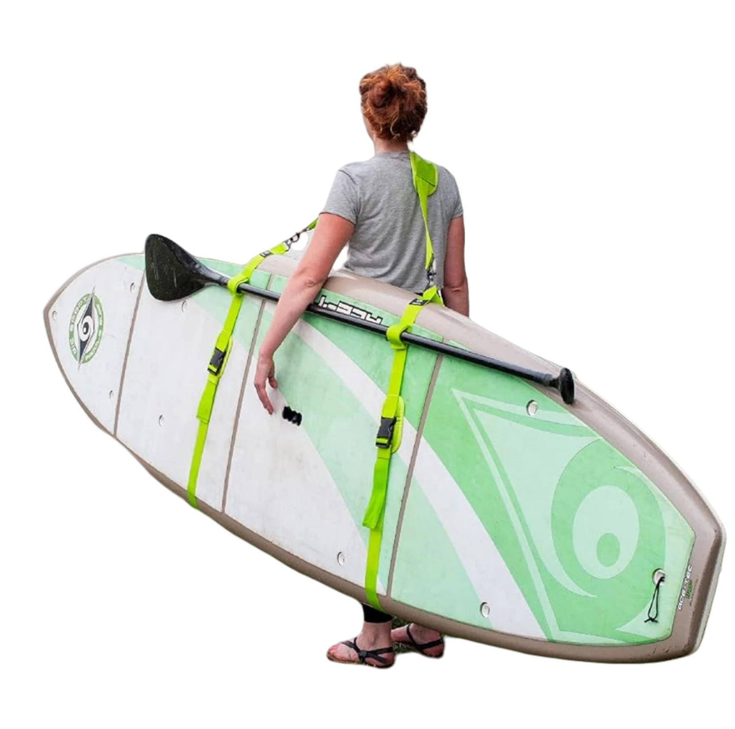 Carrier Shoulder Strap Adjustable Carrying Sling Paddle Bag Belt for Surfing and Paddle Board with Metal Hooks Accessories