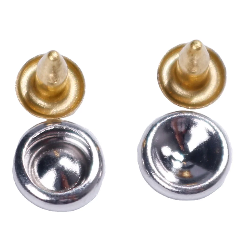 Металлическая пуговица ODMcustom, джинсовая пуговица с заклепками и логотипом