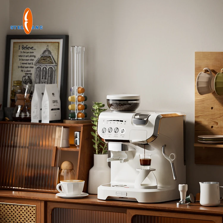 Profesional Automatic 3 in 1 Capsule And Ground Coffee Maker All In One Multi Capsule Coffee Machine With Milk