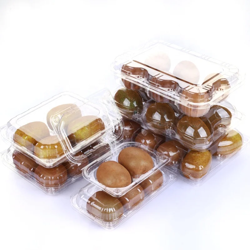 Disposable clamshell food container clear rpet/pet plastic punnet packaging fruit Kiwi box