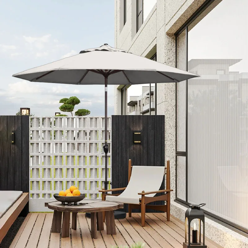 3M 8 Ribs Offset Cantilever Polyester UV Protective Outdoor Garden Patio Hanging Sun Umbrella Outdoor Parasol Umbrella