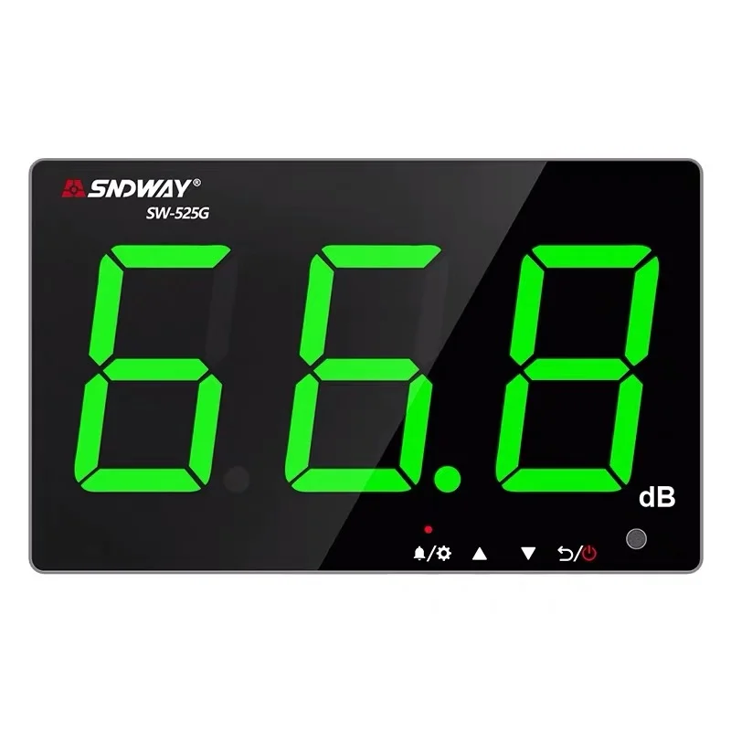 
SNDWAY SW-525G Зеленый цифровой дисплей 30,0 ~ дБ измеритель уровня звука с USB 