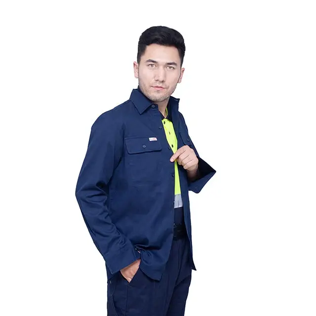 Mens Long Sleeve Work Shirt Without Reflective Tape