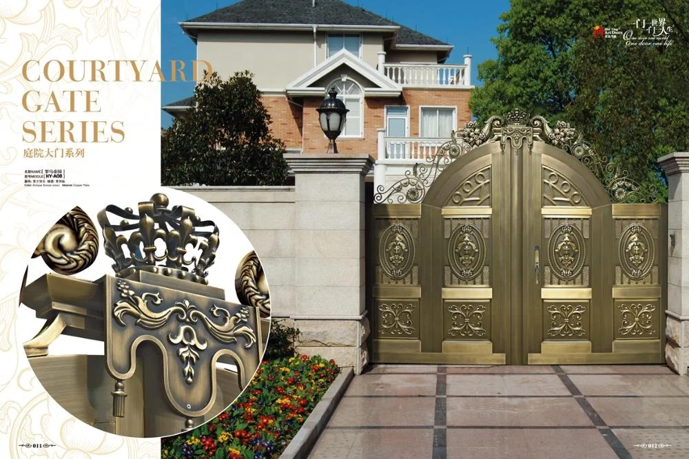 Luxury type copper fence gate /main gate colour