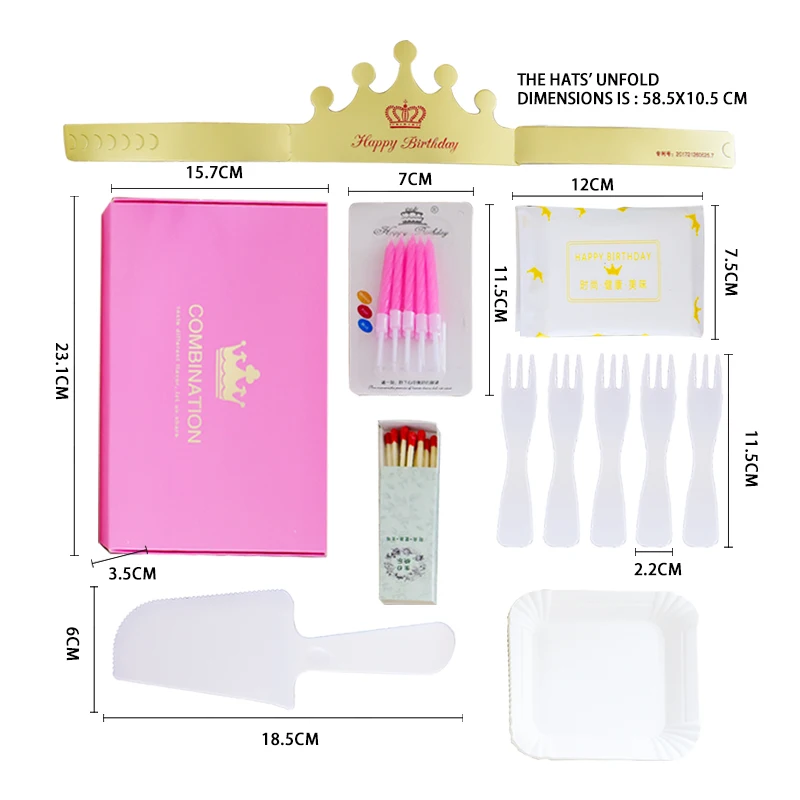 Party Favor Stock Supplies Unicorn Party Enbironmental Protection Birthday Disposable Paper Tableware Set