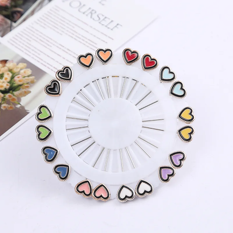New Fashion Colorful Hijab Pins All Kinds of Shape Scarf Pin Brooches for Muslim Ladies