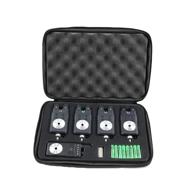 Hot Sale Cheap Wholesale Price Waterproof JZH-RF698 Fishing Bite Alarm 4+1 Set