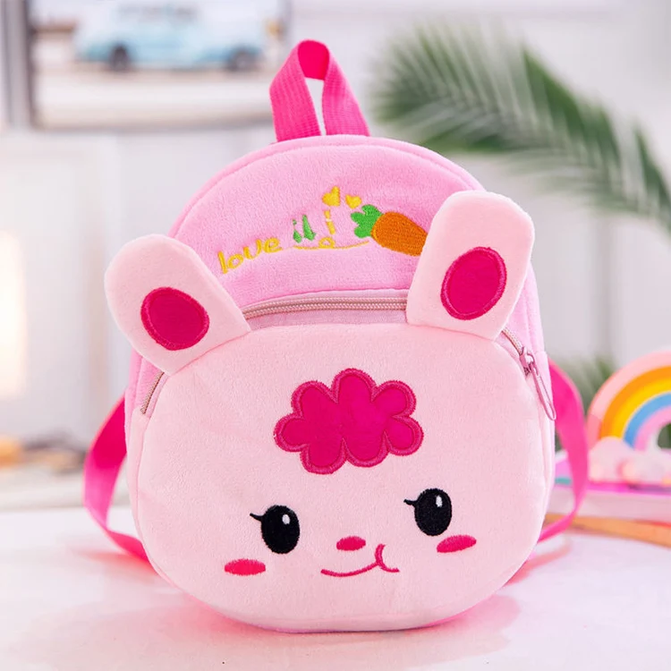 Anime Cartoon Teddy Backpack Kids Cute Girl School Bag Plush Kawaii Designs Choice Plush Backpack For Kids