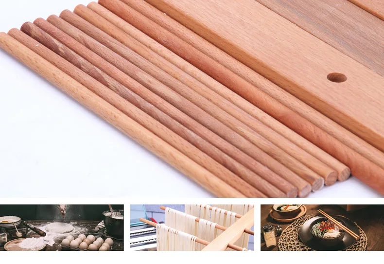 Wooden Pasta Drying Rack Hard Beech Wood Noodle