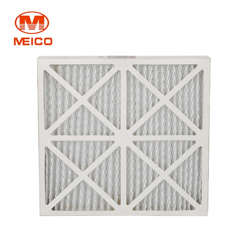 24*24 G4 Panel HVAC System Pre-Filter Paper Frame High Primary Efficiency Industrial Air Filtration Clean Plant