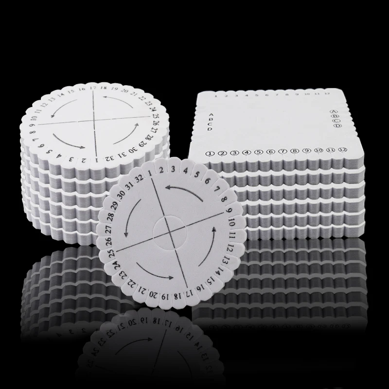 
LUYAO Bracelet Knitting Kumihimo Disc Disk Tray Braided Rope Knot Round Square Handmade Knitting Tool Board 