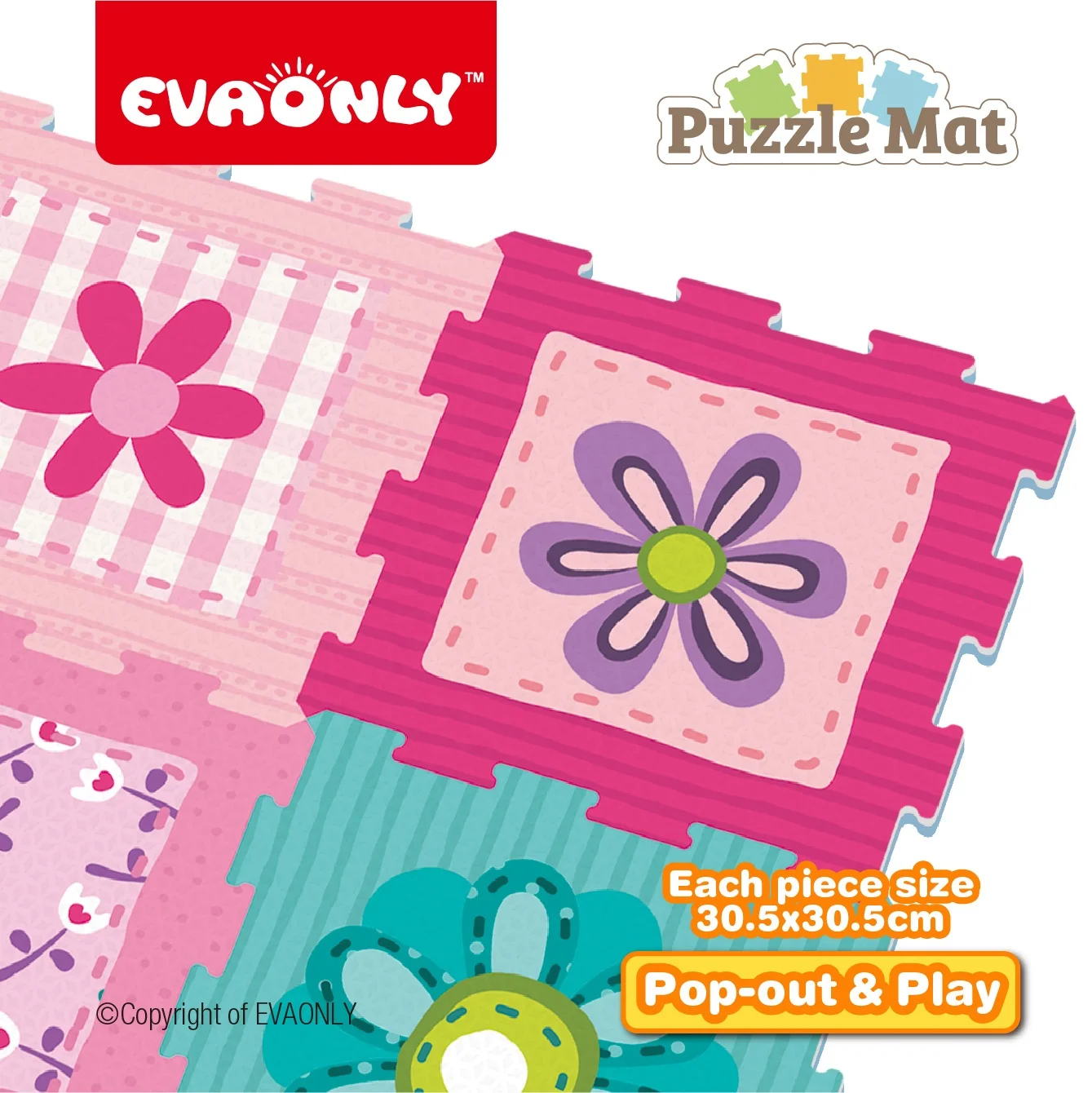 EVAONLY BABY KIDS CHILDREN SOFT EVA FOAM JIGSAW PUZZLE  PLAY MAT