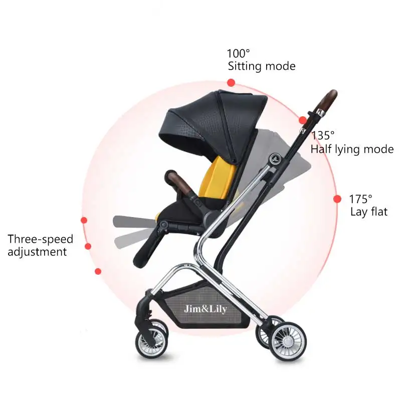 High end baby travel stroller prams and pushchairs lightweight stroller trolley baby toddler strollers