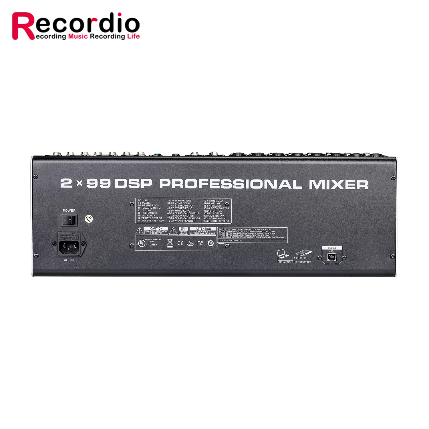 GAX-NX16 Professional 16-channel mixer with built-in 24BIT Double 99 effect stage audio system