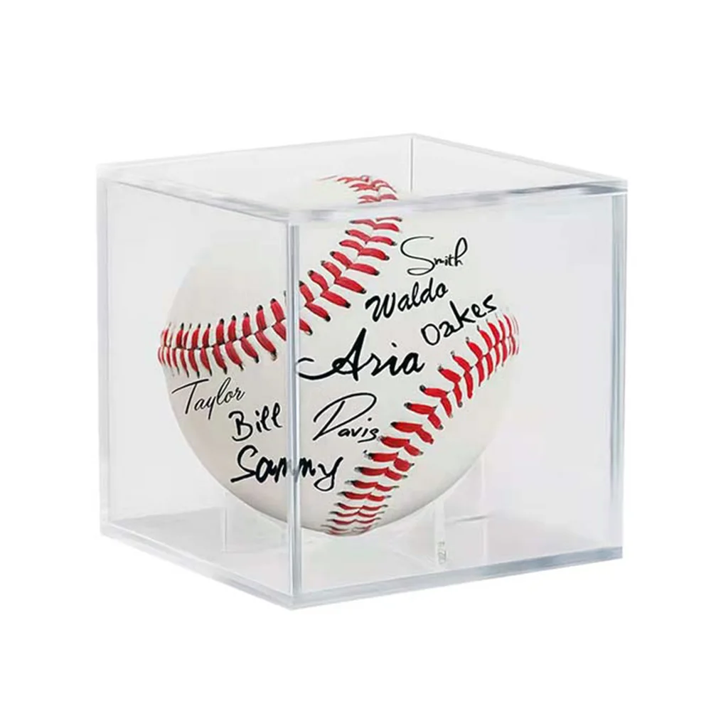 Clear Acrylic Baseball Collection and Display box Dust-proof moisture-proof decorative box