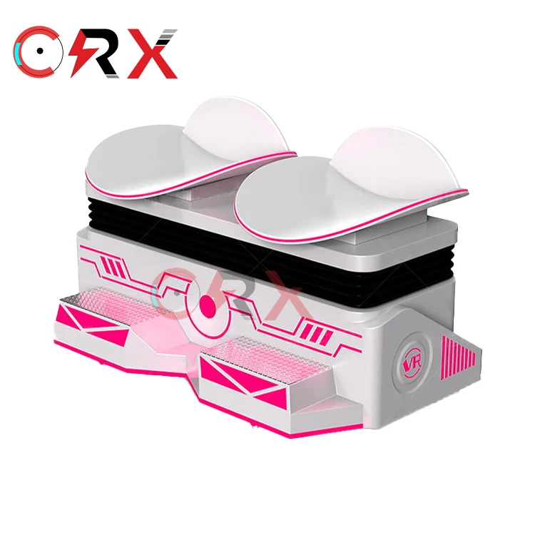 Amusement Theme Park 2 Players Slide Motion Chair 9d Cinema Virtual Vr Skiing VR Sliding Simulator