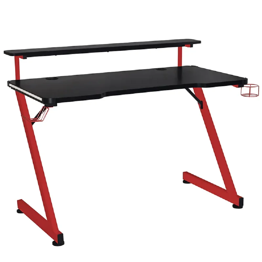 High Quality Modern Home Furniture RGB LED Lights Computer PC Gamer Gaming Table  Computer Desk  Gaming Desk