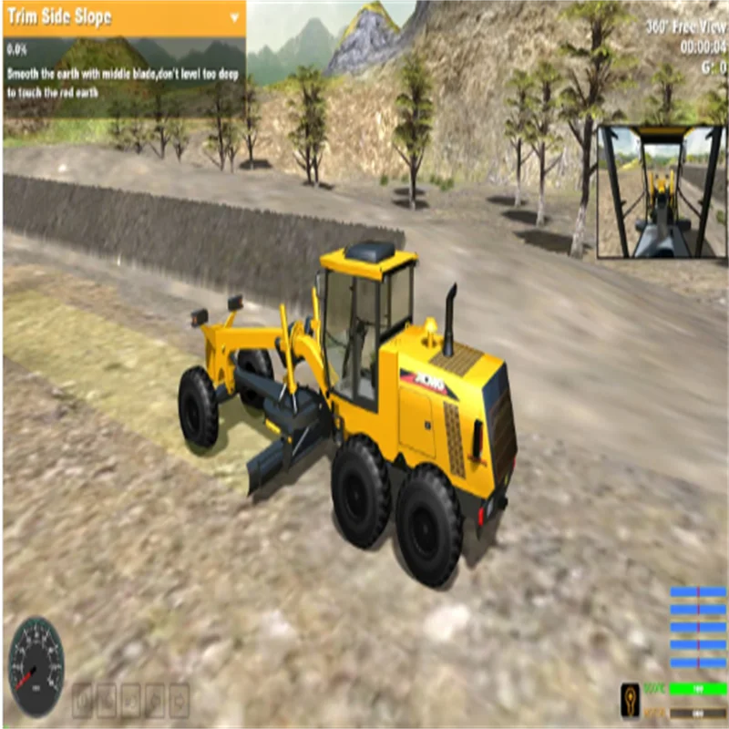 Excavator, Wheel Loader, Truck Crane and Grader 4-in-1 multifunctional simulator