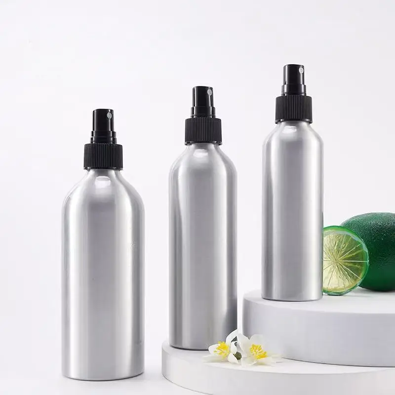 30 50 100 150 200 ml Capacity Empty Aluminum Metal Cosmetic Dispenser Bottle for Essential Oils Perfume Lotion Skin Care