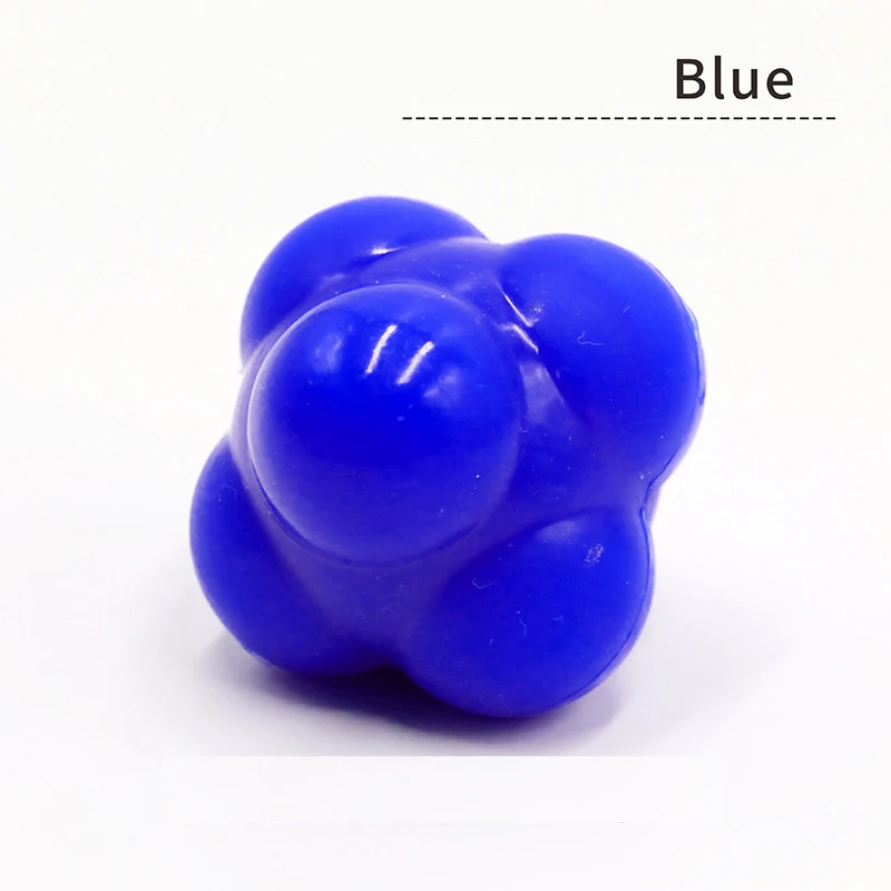 Various Colors New Design Rubber Daily Training Hexagonal Reaction Agility Ball