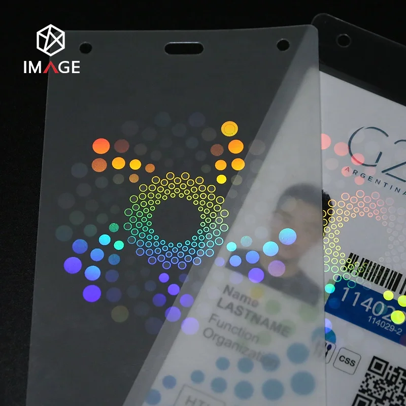 Hologram Butterfly Transparent Matte Hot Laminate Pouches for Sports Events/Sports Games/Venue Passes