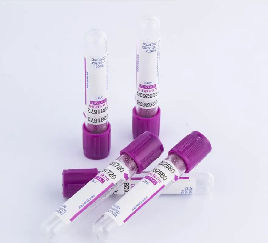 Medical Manufacturer EDTA K2 K3 PT CE Sterile 10ml Disposable Vacuum Collection Blood Test Tubes