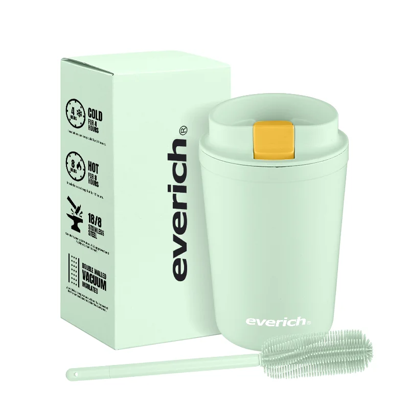 500 мл 304 нержавеющая сталь винтовая крышка кофейная кружка стакан для автомобиля с пользовательским логотипом