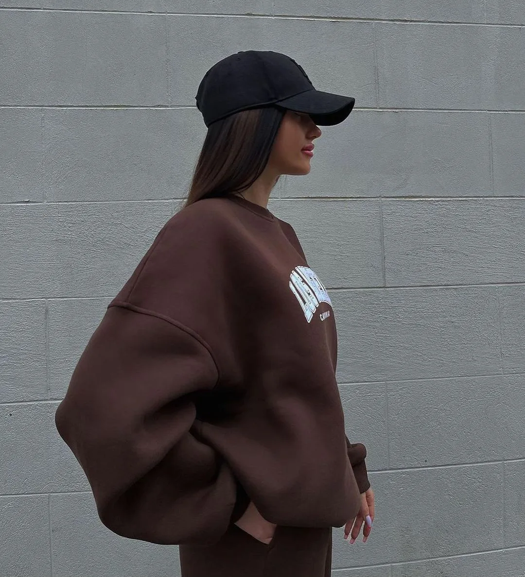 Foruixi S29 Winter 2024 New Trendy Fall Winter Clothing Ladies Coat Pant Suits Customized Hoodies Set