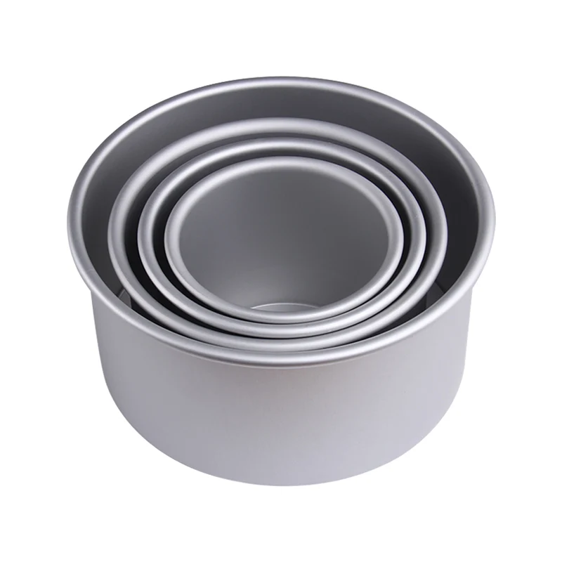 
Aluminum Round Cake Pan with Removable Bottom Perfect for Baking Cakes 