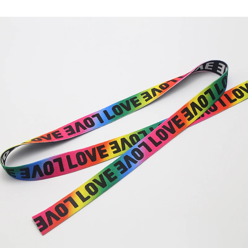 Factory Wholesale Custom Fashion1inch 30mm 32mm 50mm  Logo Durable Recycled Polyester /Nylon Jacquard  Woven Bag Webbing