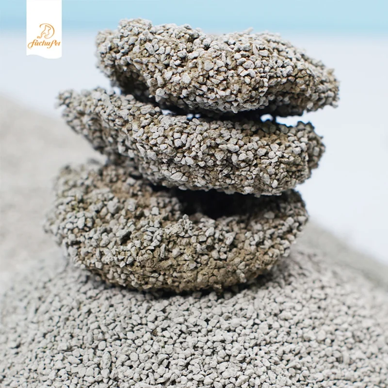 Cat Litter Bentonite Clay Crushed with scent  OEM plastic package