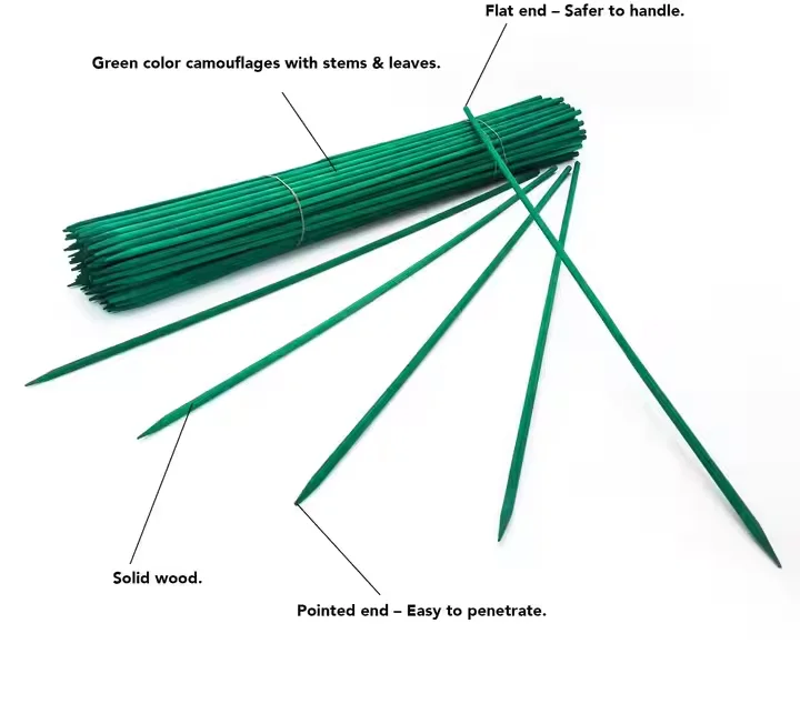 Hot selling colored flower support bamboo sticks bamboo flower sticks for garden