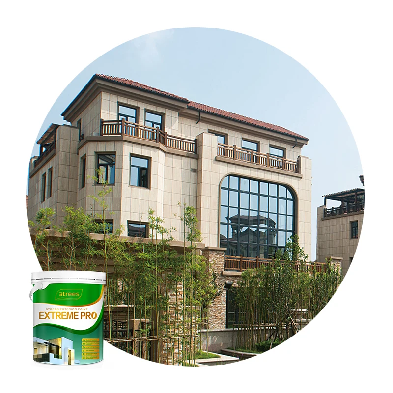 3trees Best Price Pollution Resistance Water-Proof Superior Natural Stone Paint Spray Paint Exterior Wall paint For Building