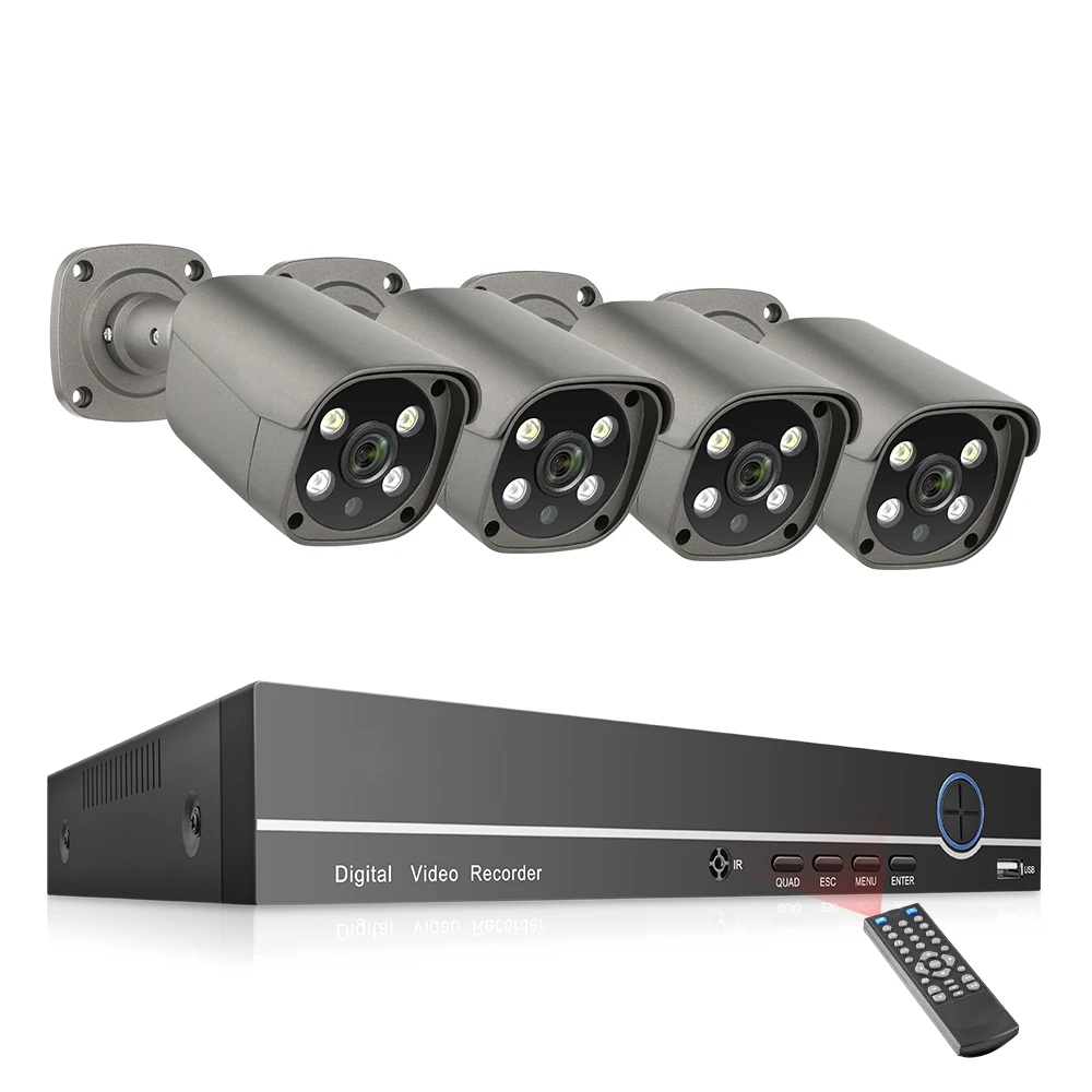 4ch POE NVR Kit 5MP Professional Video Surveillance 5MP CCTV Security Ip Camera System 48V H.265 Wireless Nvr HUA 64 Channel Nvr