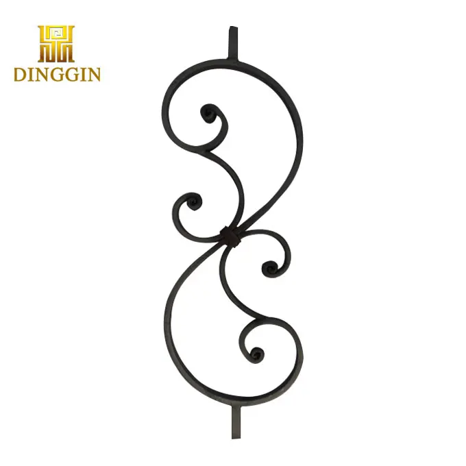 Adjustable Wrought Iron Scroll Balusters