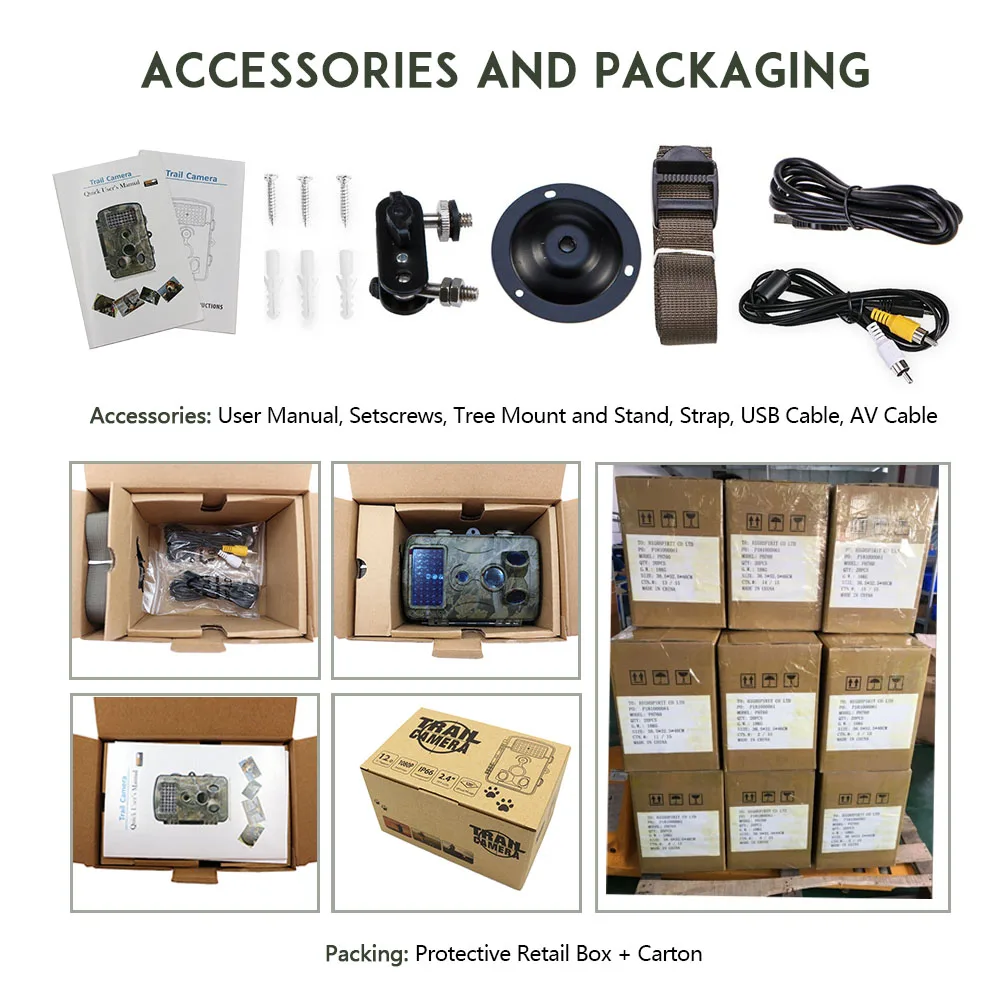 Фотоловушка Zecre 1080P 12 МП для дикой природы, 0,2 ~ 0,6 с, время запуска, Охотничья камера, водонепроницаемость IP56, ЖК-дисплей 2,4 дюйма, TFT-экран