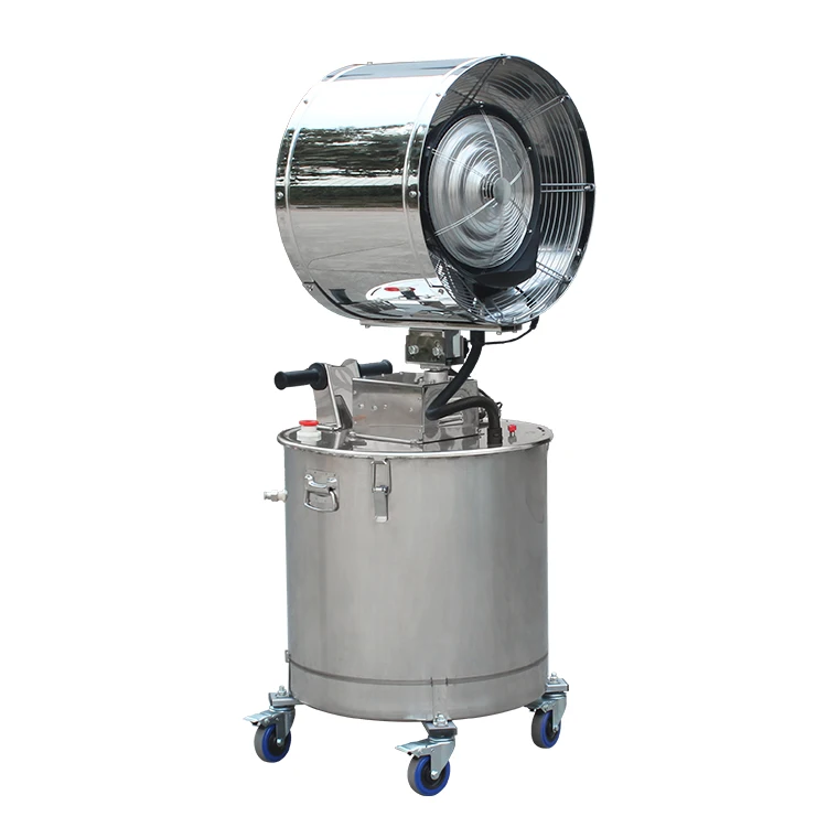 Mist Cooling Fan For Humidifying And Fog Garden Water Mist Cannon That Can Be Pushed And Moved By Hand