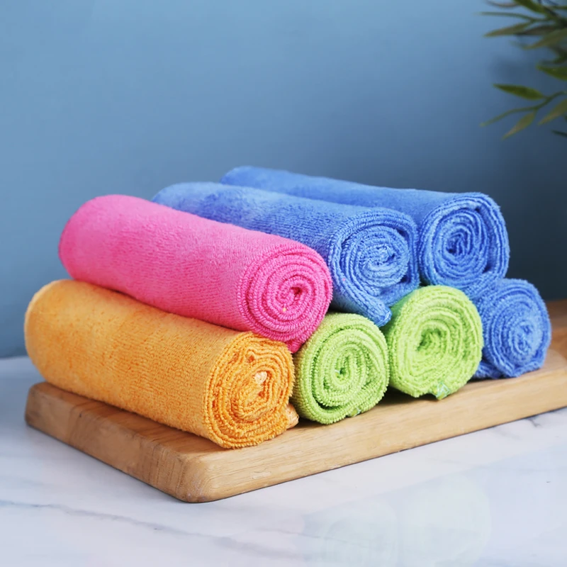 Custom Microfiber Cleaning Cloth Super Absorbent Kitchen Microfiber Cleaning Towel Cloth