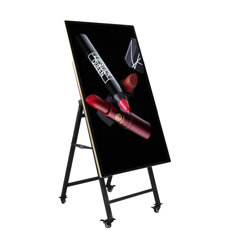 Floor Stand LED Poster USB WIFI LED Mirror Screen P2.5 Video Display Advertising HD Digital Display For Store