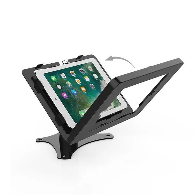 Rotatable Tablet Security Stand Metal Desktop Tablet Anti-theft Holder Display Kiosk Stand