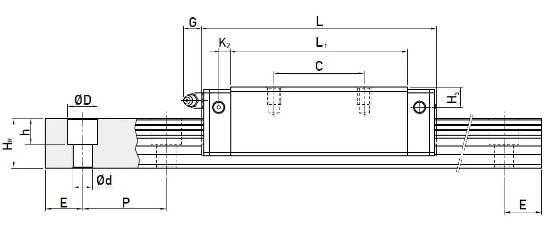 In stock Taiwan original Hiwin linear guides HGL15CA HGL25CA HGL30CA HGL35CA HGL45CA HGL55CA
