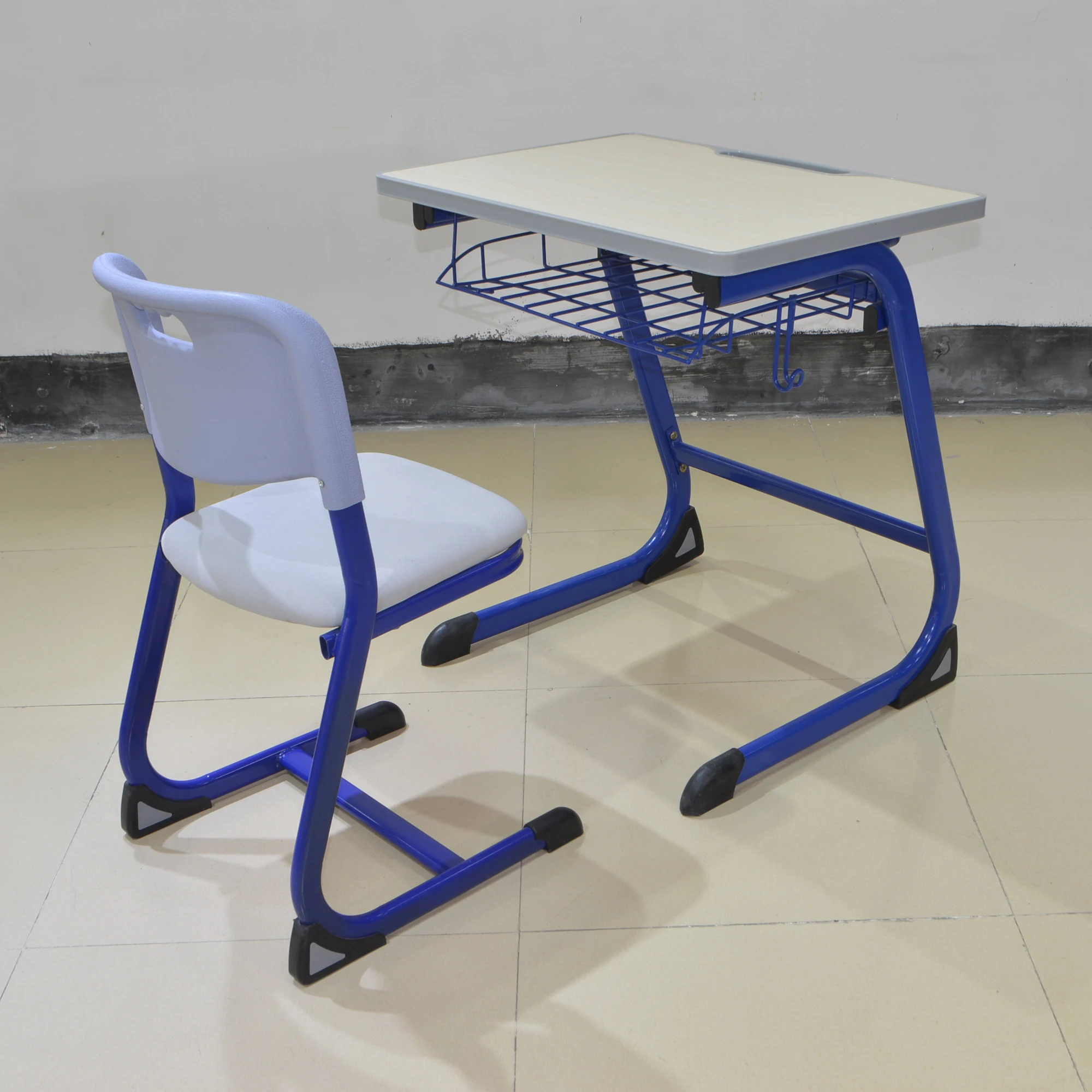 Hot sale customized school furniture single student desk design for classroom used