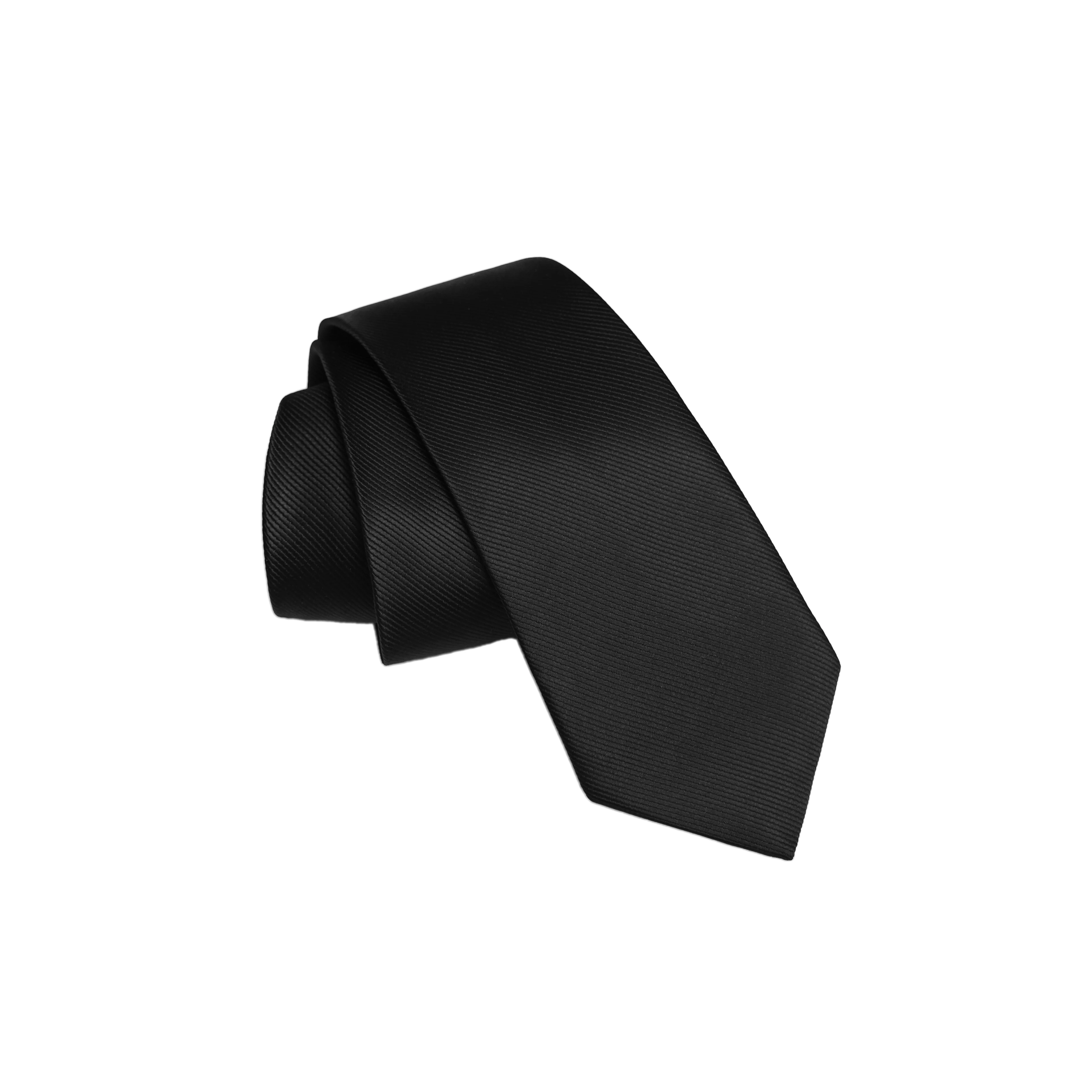 mens ties set  neck ties  silk paisley  woven batmans black wedding tie