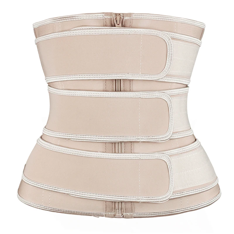 NANBIN Custom Logo Strong Vest Breast Cut Out Girdle Shaper Pink Corset Waist Trainer Private Label Shaper with Hook