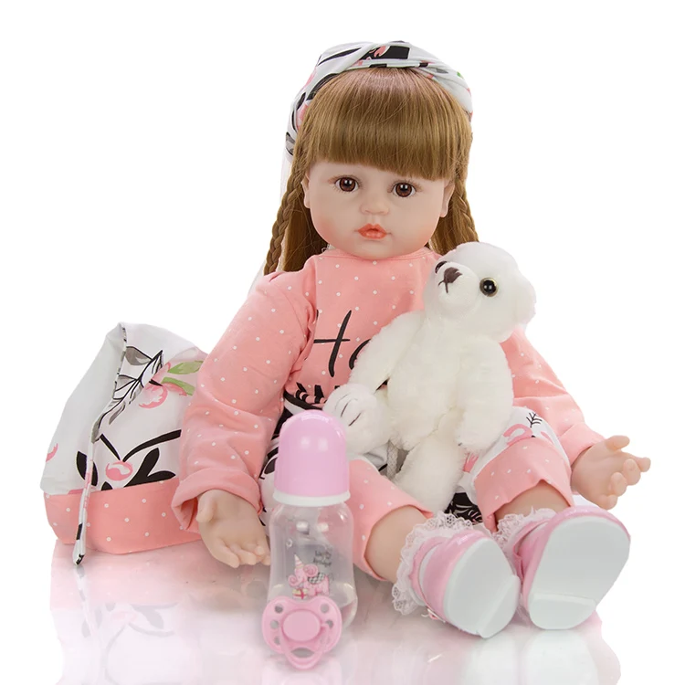 New Arrival 60cm Reborn Babies Doll Toy Soft Silicone Vinyl Realistic Newborn Princess Girl Baby Doll Reborn for Sell
