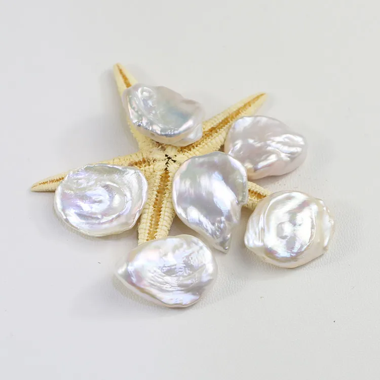 FEIRUN 15-20mm keshi nice quality large big size wholesale price white freshwater pearl loose pearl