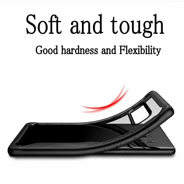 Factory direct supply simple and basic casephone shell TPU  transparent border protective cover case for samsung galaxy s10